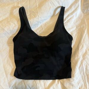 LULULEMON align tank top, size 2, black camouflage